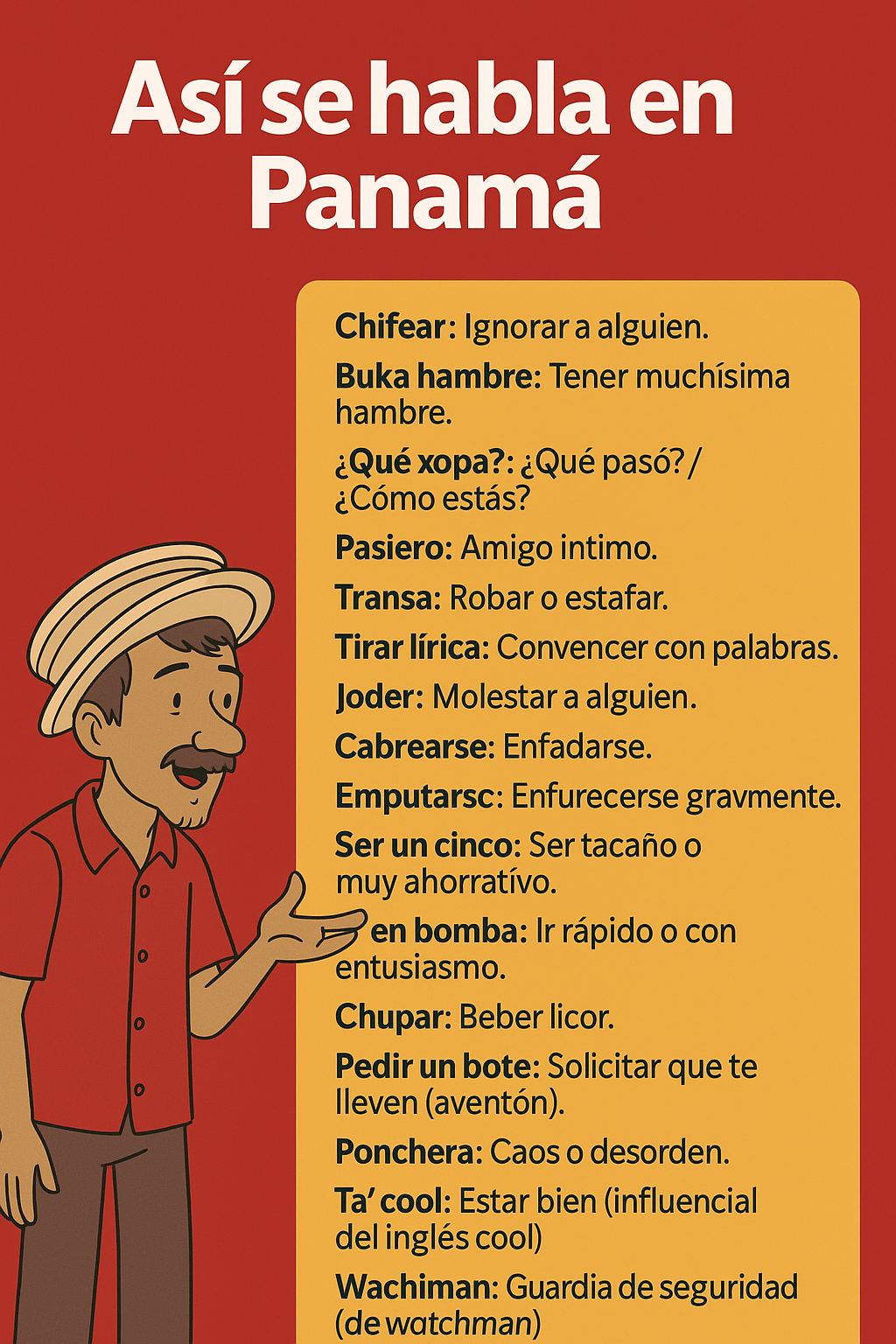 Expresiones populares panameñas: Así se habla en Panamá