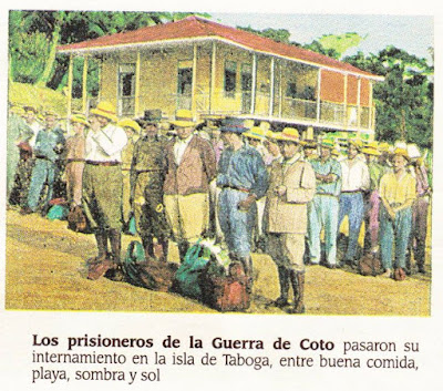 Prisioneros costarricenses en la Guerra de Coto: su internamiento en Taboga
