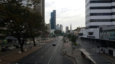 Atardecer de diciembre en la ciudad de Panamá