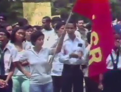 Una protesta con contenido nacional