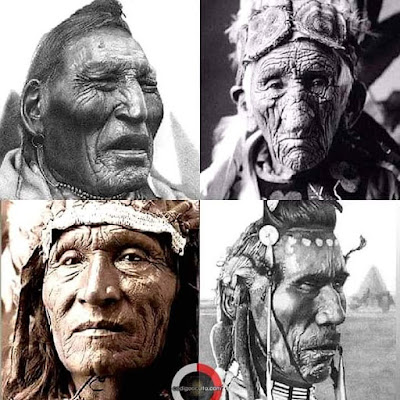Diversos rasgos faciales de los auténticos norteamericanos
