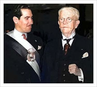 El Dr. Arnulfo Arias junto al Octogenario Dr. Belisario Porras.