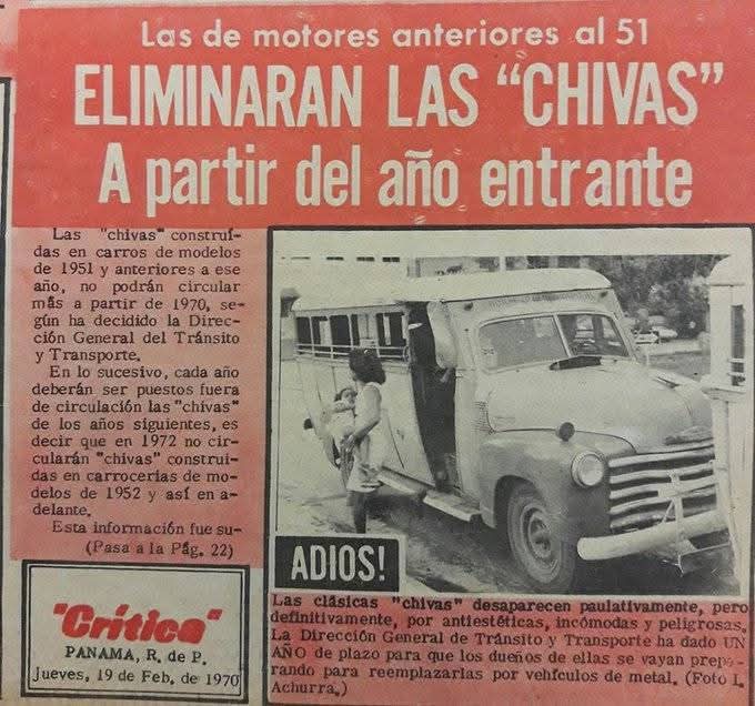 Adiós a las chivitas: el fin de una era en el transporte público panameño