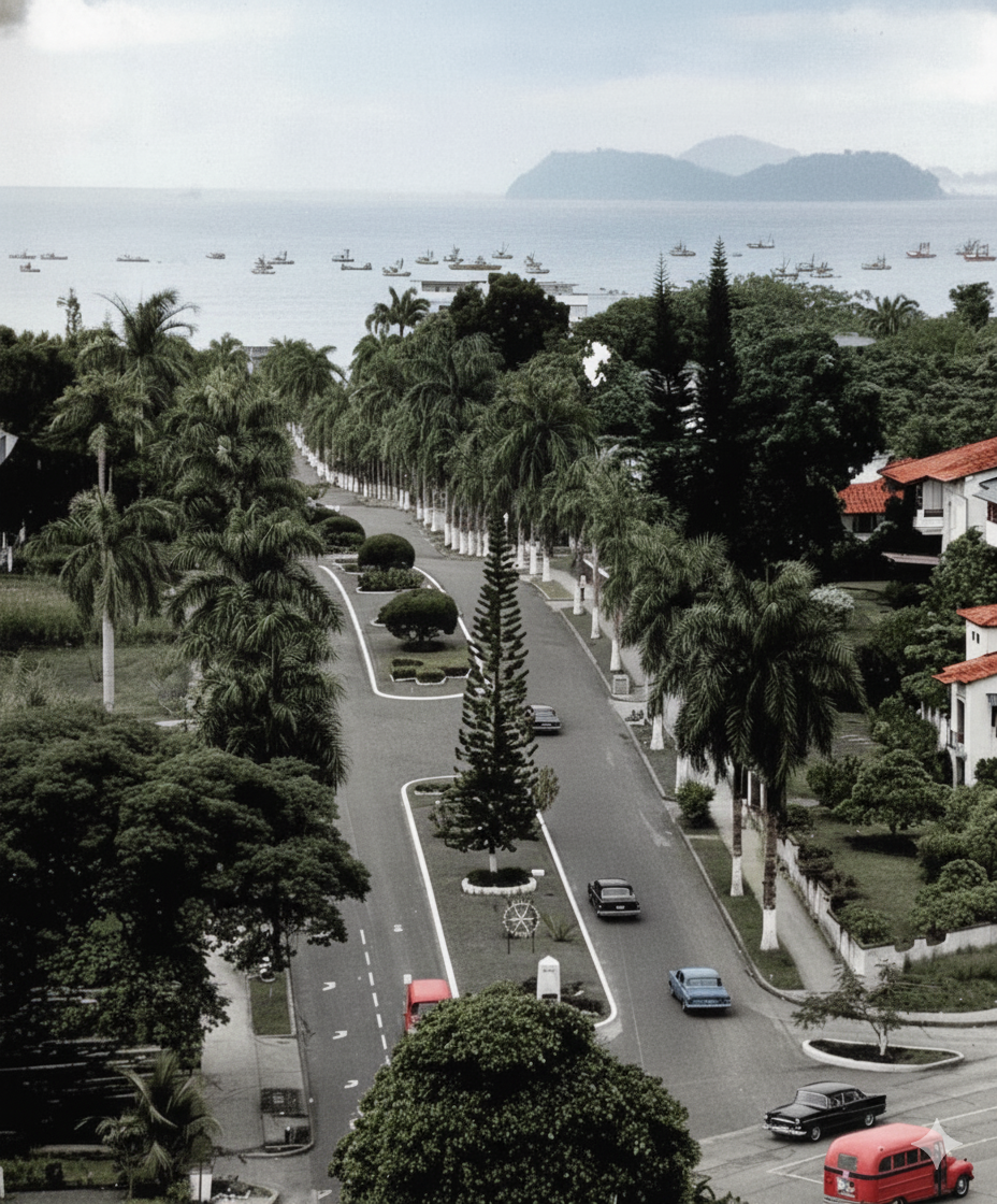 Avenida Federico Boyd en 1960: una obra emblemática del urbanismo panameño